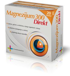 Magnezijum 300 Direkt oblik, sadrži 300mg magnezijum-oksida - magnezijum za trudnice