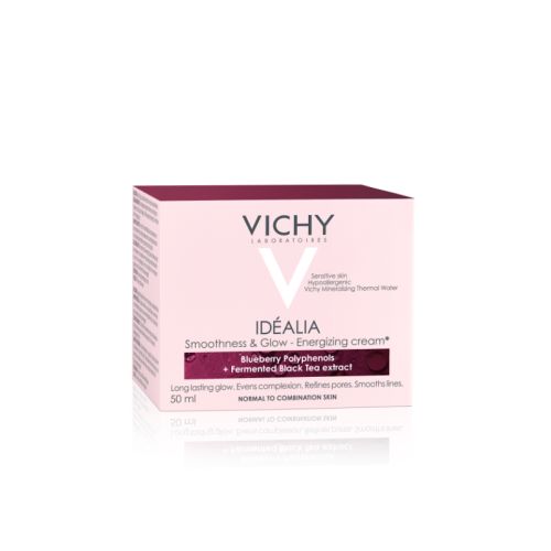 Vichy Idéalia 50ml, krema za normalnu i mešovitu kožu. Hipoalergena krema za negu lica sa prisutnim zakovima umora,vneujednačenim tenom i vidljivim borama.