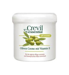 CREVIL 250ml krema za negu kože ruku i tela sa maslinovim uljem i vitaminom E. Koristi se za svakodnevnu negu normalne do suve kože.