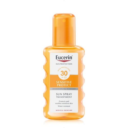 Eucerin SUN SPF30,200ml, nega kože lica i tela, sprej za zaštitu normalne i masne kože od sunčevog zračenja. Pogodna za kožu sa aknama, čak i kožu glave.