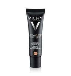 Vichy DERMABLEND 3D tečni puder 45 za lepotu osetljive masne kože lica sklone aknama, vidno umanjuje nesavršenosti.