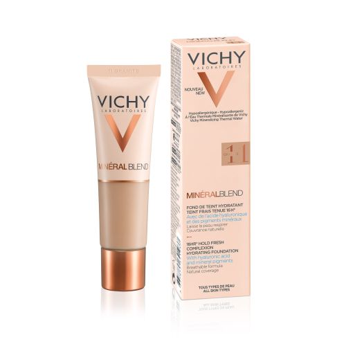 VICHY Sienna30ml MinéralBlend nijansa 11 hidratantni puder na bazi vode za postojan, svež i ravnomeran ten, za negu i lepotu kože lica. Sa termalnom vodom Vichy