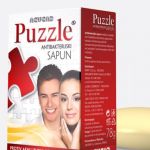 Puzzle antibakteriski sapun 78gr, za negu lica, koji temeljno i dubinski čisti mladalačku masnu i problematičnu kožu lica sklonu pojavi akni i bubuljica.