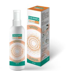 DermoSens pH 5,5 sprej 150ml namenjen u stanjima gde se javlja iritacija, crvenilo, svrab na koži kao i zaštita protiv ujeda insekata i krpelja.