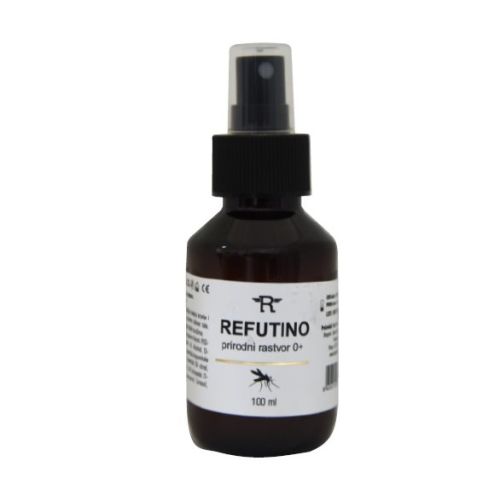 Refutino sprej u pakovanju od 100ml je delotvoran prirodni repelent koji odbija krpelje i insekte, uključujući i komarce. Mogu ga koristiti deca i odrasli.