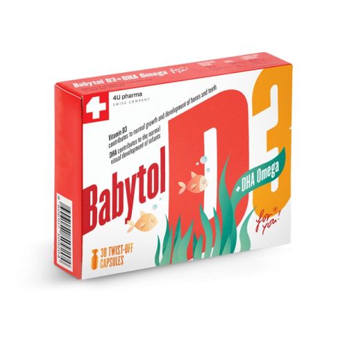 BABYTOL D3+omega twist off kapsule - vitamini za decu
