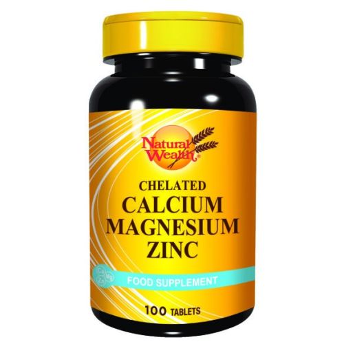 Natural Wealth Helirani kalcijum+magnezijum+cink 100 tableta