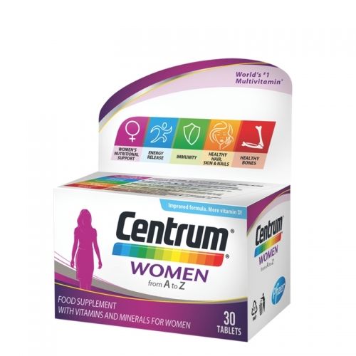 Centrum woman 30 tableta dodatak ishrani  koji sadrži skup vitamina i minerala i elemenata u tragovima namenjen ženama