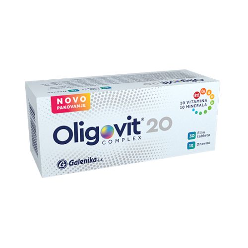 Oligovit film tablete multivitaminski preparat - 10 vitamina+10minerala