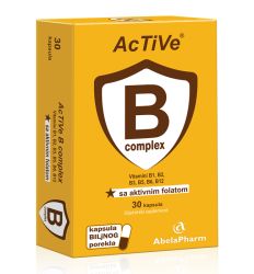 Active B kompleks je jedinstven proizvod na tržištu jer sadrži aktivni folat koji ima 9,7 puta veću bioraspoloživost u odnosu na običnu folnu kiselinu