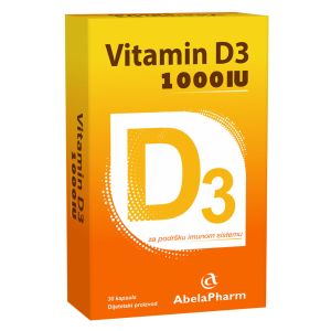 Vitamin D3 1000IU 30 kapsula