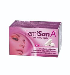 FemiSan A plus Maka kapsule je prirodna formula koja doprinosi održavanju normalnih fizioloških funkcija reproduktivnih organa kod žena