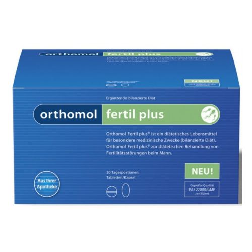 Orthomol Fertil plus je namenjen za dijetetski tretman poremećaja fertiliteta kod muškaraca