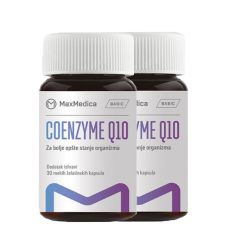 Coenzim Q10 30mg 1+1 gratis MaxMedica - kod povisenog pritiska, srcane bolesti, misicne slabosti, oslabljenog imuniteta