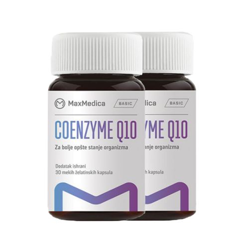 Coenzim Q10 30mg 1+1 gratis MaxMedica - kod povisenog pritiska, srcane bolesti, misicne slabosti, oslabljenog imuniteta