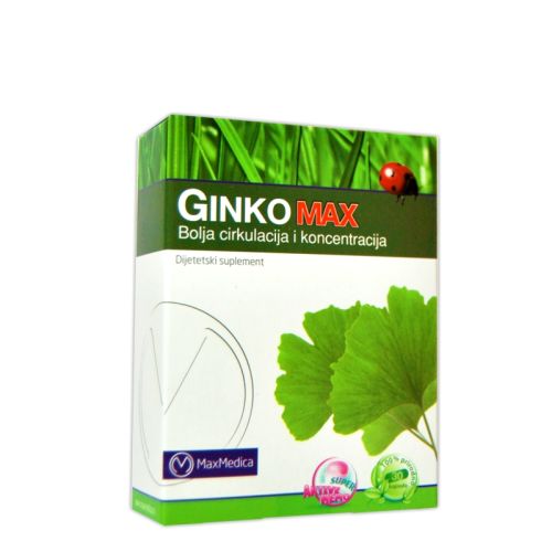 Ginko Max je preparat namenjen boljoj perifernoj cirkulaciji i koncentraciji