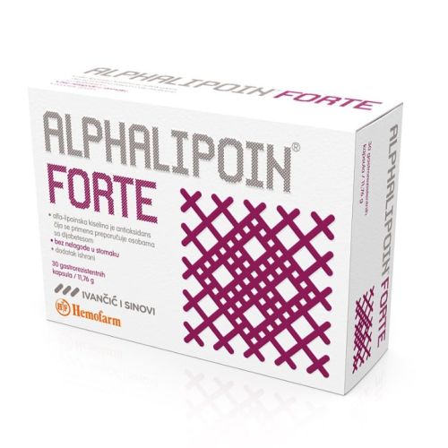 Alphalipoin forte preparat namenjen dijabetičarima za prevenciju oštećenja perifernog nervnog sistema (mravinjanje, trnjenje)