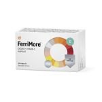 FerriMore kapsule sadrže lipozomalno gvožđe koje se dobro podnosi, dobro se resorbuje u crevima, bez metalnog ukusa u ustima.