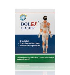 BOLex flaster lokalno pospešuje cirkulaciju i dovodi do olakšanja kod bolnih stanja