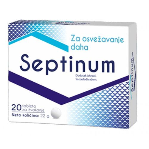 Septinum predstavlja dodatak ishrani namenjen za negu usne duplje i osvežavanje daha