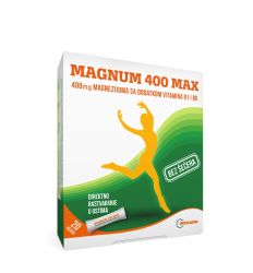 Magnum 400 Max- bez šećera- izvor magnezijuma u formi direkt kesica