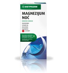 DietPharm Magnezijum noć doprinosi brzem uvođenju u san i mirnom snu.