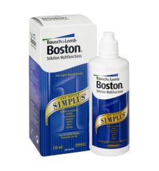 BOSTON Simplus 120ml za održavanje tvrdih kontaktnih sočiva, višenamenski rastvor koji podmazuje kontaktna sočiva i poboljšava udobnost pri nošenju.