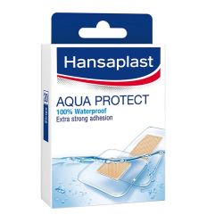 Hansaplast AQUAProtect 20kom transparentni i vodootporni flasteri štite prilikom kupanja i tuširanja, pogodni za pokrivanje svih vrsta manjih rana.