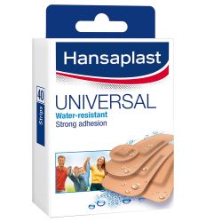 Hansaplast Universal vodootporni flasteri pogodni su za pokrivanje svih vrsta manjih rana