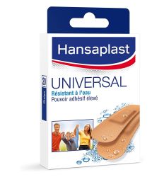 Hansaplast flasteri Universal 20 komada vodootporan sa nelepljivim jastučićem koji štiti ranu i materijalom koji omogućuje koži disanje.