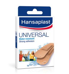 Hansaplast flasteri Universal 10 komada vodootporan sa nelepljivim jastučićem koji štiti ranu i materijalom koji omogućuje koži disanje.