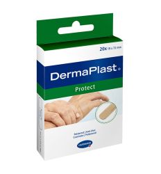 DermaPlast protect flasteri su hipoalergijski samolepljivi flasteri sa polietilenskim penastim jastučetom i mikroperforacijama.