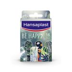 Hansaplast Be Happy u pakovanju od 16 komada, flasteri sa slikom pogodni za sve vrste manjih rana sa ne-lepljivim jastučićem koji štiti ranu.