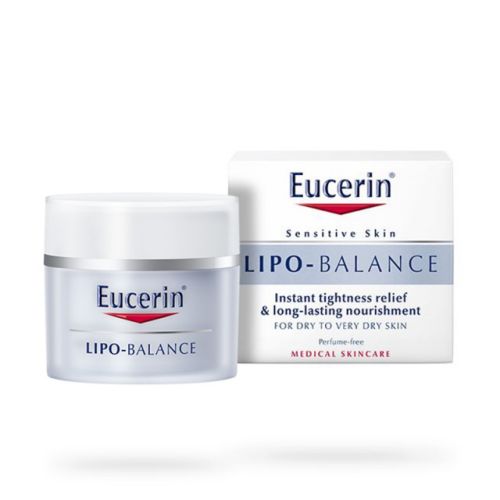 Eucerin Lipo-balance, 50ml, za negu lica, bogata hranljiva krema za osetljivu i veoma suvu kožu. Može se koristiti i kao podloga za šminku.