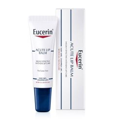 Eucerin Acute Lip Balm 10ml balzam za ekstra suve usne namenjen je za visokoefikasnu i intenzivnu negu i lepotu izrazito suvih i ispucalih usana.