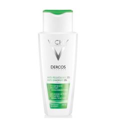 Vichy DERCOS 200ml šampon protiv peruti za normalnu ili masnu kosu koji reguliše mikrobiom i uklanja 100% vidljive peruti. Za muškarce i žene.