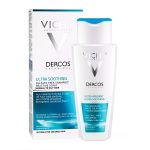 Vichy DERCOS 200ml izuzetno umirujući šampon za negu osetljive kože glave, normalna do masna kose. Deluje protiv svraba i jača osetljivo vlakno kose.