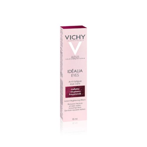 Vichy IDEALIA EYES 15ml, nega kože lica sa zakovima umora, neujednačenim tenom, vidljivim porama i sitnim borama protiv umornog izgleda područja oko očiju.