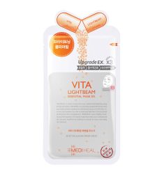 Mediheal Vita Lightbeam Essential EX PL maska za negu lica za blistavo i čisto lice. Pruža efekat besprekorno tena, svetao, čist izgled. Sa derivatom Vitamina C