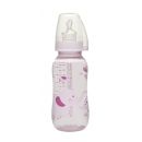NIP plastična flašica za mleko silikonska cucla 0-6, Trendy girl 250ml- sifra 7100138