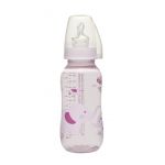 NIP flašica za mleko silikonska cucla 0-6, Trendy girl 250 - flasica za bebe