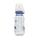NIP plastična flašica za mleko silikonska cucla 0-6, Trendy boy 250ml- sifra 7100137