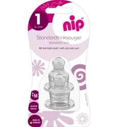 NIP cucla silikonska za mleko sa ventilom protiv grčeva - cucla za flasicu za bebe