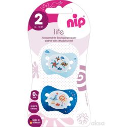 NIP varalica Life, silikon 5-18m, 2kom - silikonska cucla za bebe