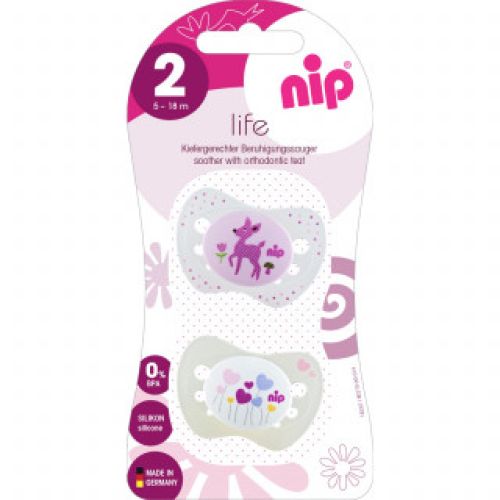 NIP varalica Life, silikon 5-18m, 2kom - silikonska varalica za bebe