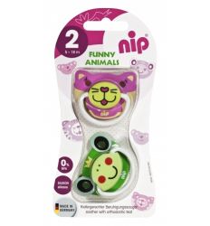 NIP varalica Fanny animals, silikon 5-18m - varalice za bebe