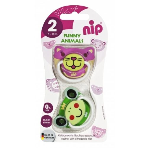 NIP varalica Fanny animals, silikon 5-18m - varalice za bebe