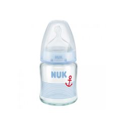 NUK First Choice staklena flašica silikonska cucla 120ml - silikonska cucla - flasica za bebe