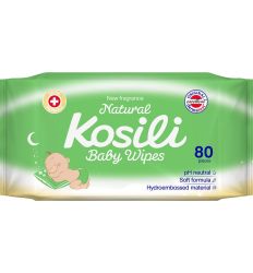 Kosili all natural vlazne maramice 80kom - štiti od iritacije - vlazne maramice za bebe