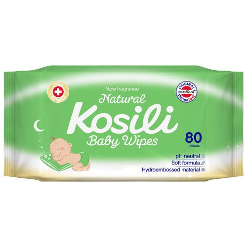 Kosili all natural vlazne maramice 80kom - štiti od iritacije - vlazne maramice za bebe